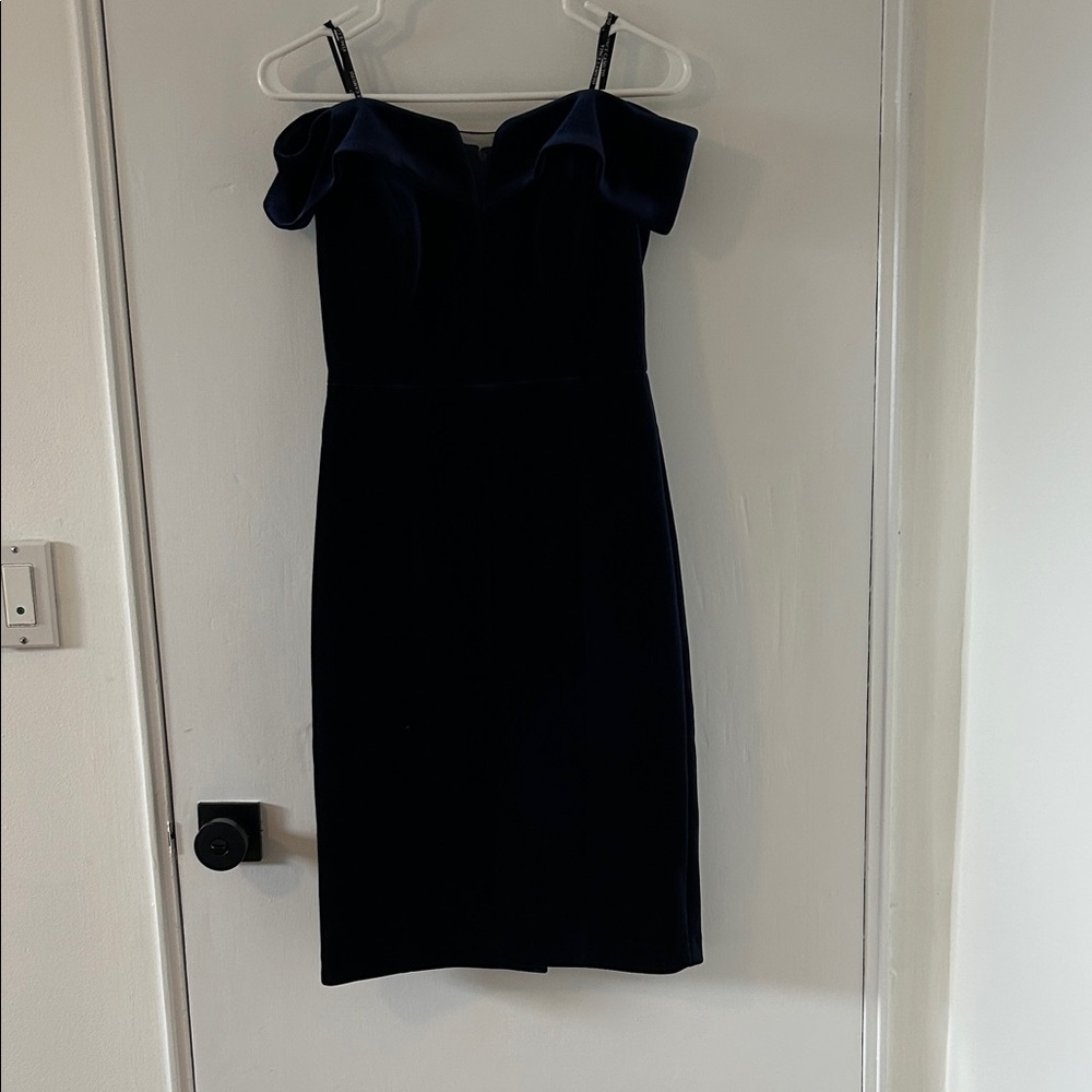 Vince Camuto Navy Strapless Dress